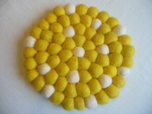 filzuntersetzer-gelb