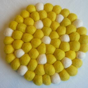 filzuntersetzer-gelb