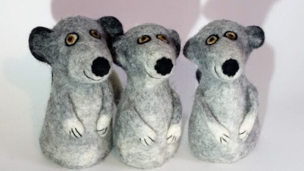 Filz-Eierwärmer Erdmännchen – Bild 3