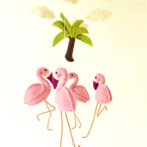 Mobile-aus-Filz-Flamingos-1