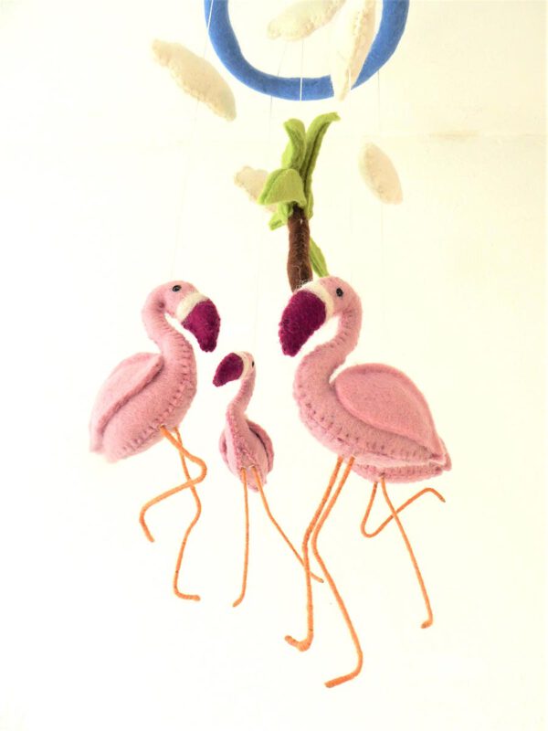 Mobile-aus-Filz-Flamingos-2