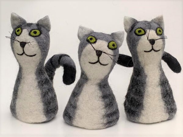 Filz-Eierwärmer Katze Minka – Bild 3
