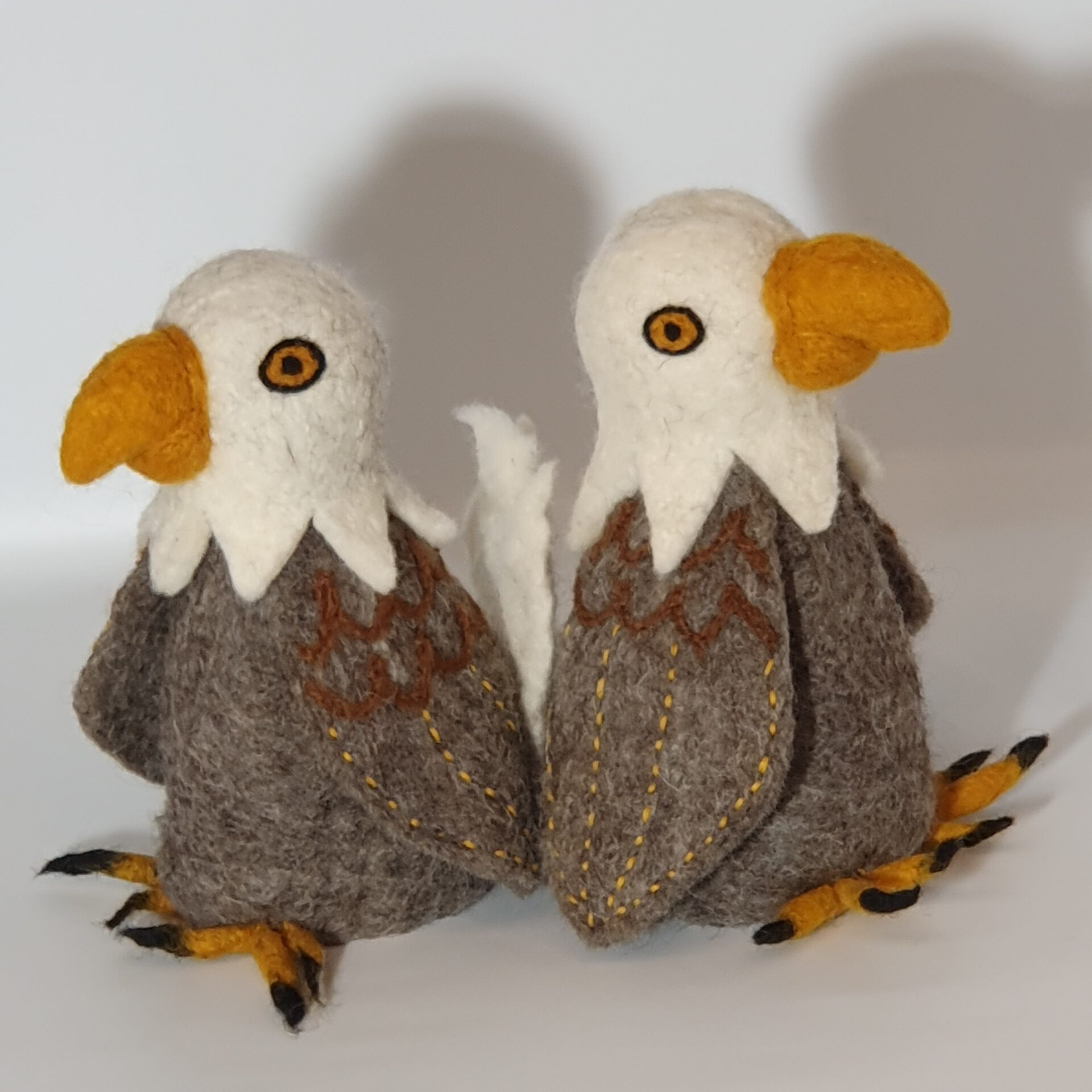 🦅 Filzeierwärmer Adler 2 Filzeierwärmer Adler aus Wollfilz nachhaltig handgefertigt