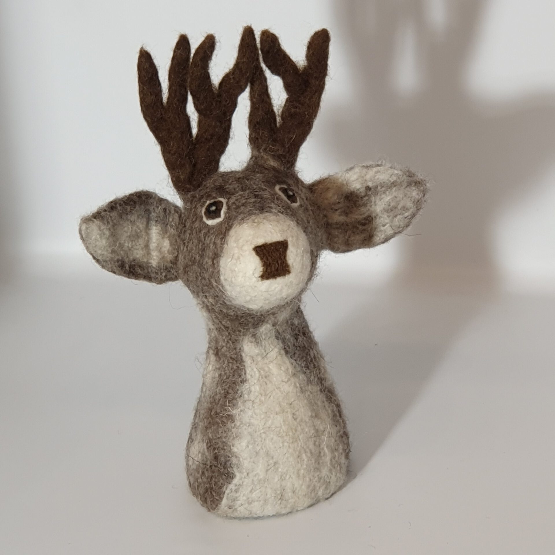 Filzeierwärmer Hirsch grau 🦌 1 Filzeierwärmer Hirsch, grau aus Wollfilz nachhaltig handgefertigt