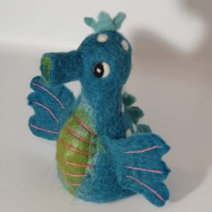 Filzeierwärmer Seepferdchen aus Wollfilz nachhaltig handgefertigt