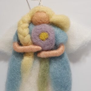 Engel aus Märchenwolle, blau