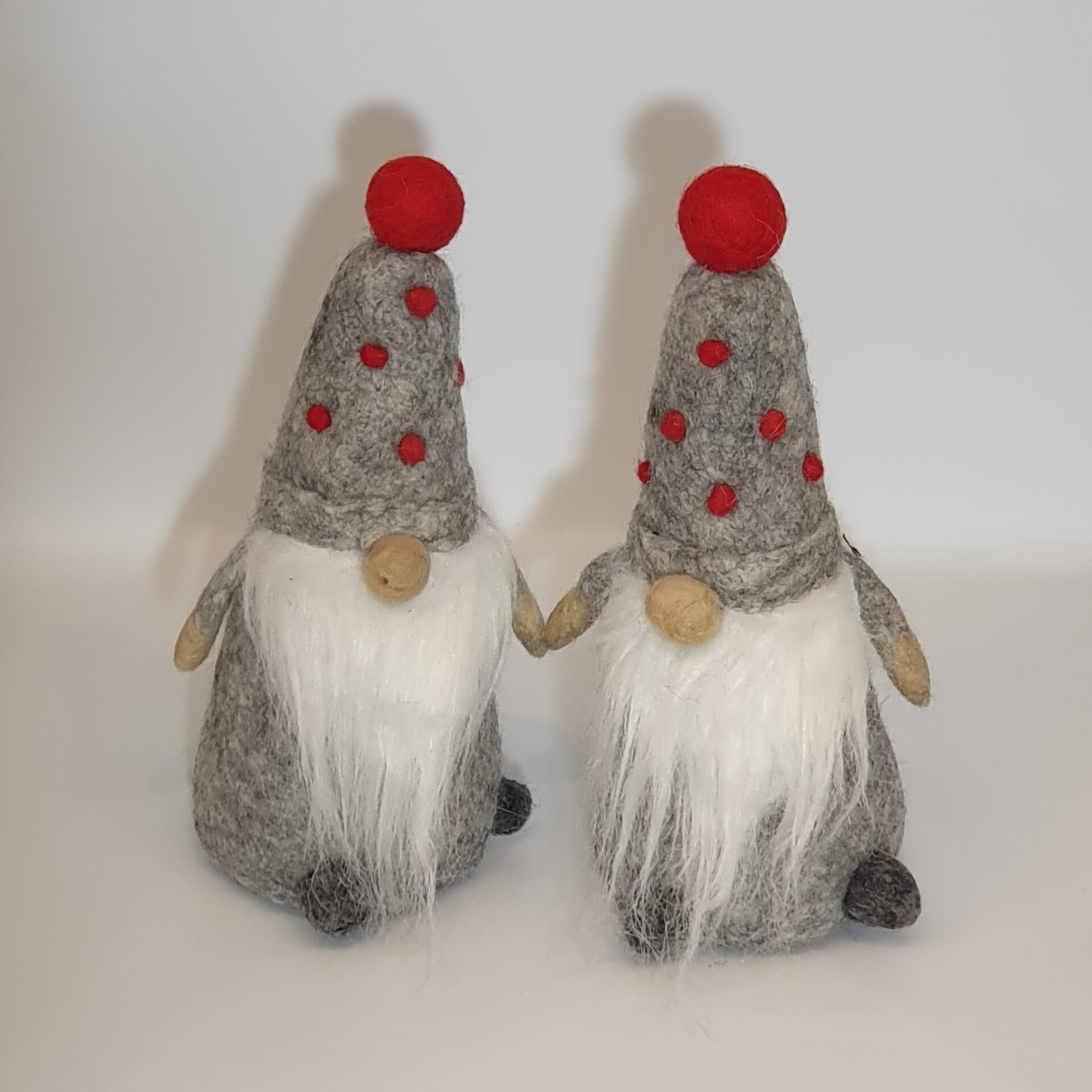 Weihnachtsgnom aus Filz - grau 3 Weihnachtsgnom aus Filz - grau – Bild 3