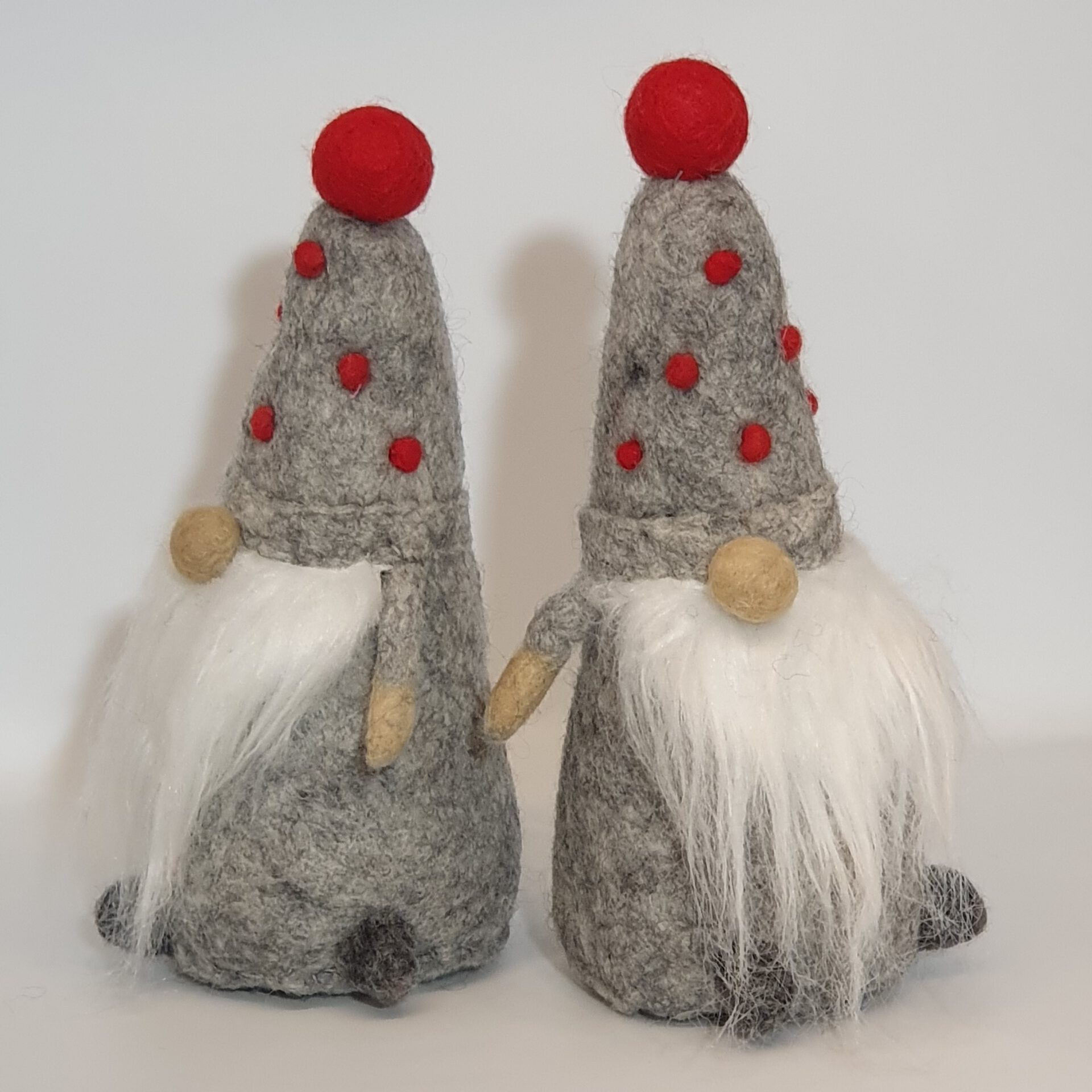 Weihnachtsgnom aus Filz - grau 2 Weihnachtsgnom aus Filz - grau – Bild 2