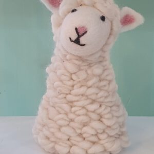 Filz-Eierwärmer weißes Schaf
